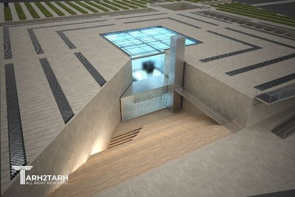 معماری کتابخانه فرهاد احمدی