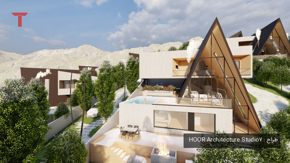 طراحی ویلا مدرن شیک در شهرک ویلایی در طرح تو طرح