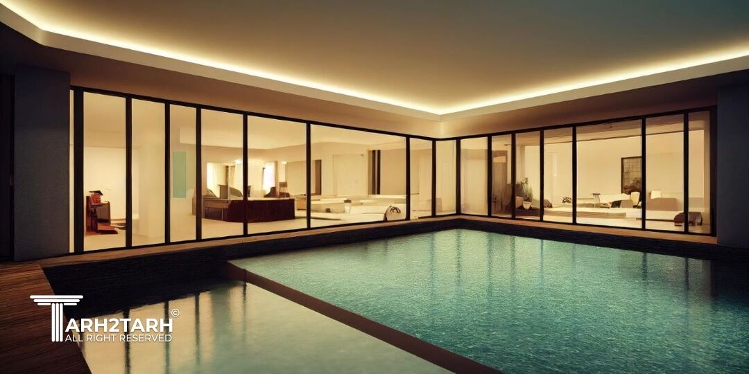 استخر سرپوشیده در ویلا