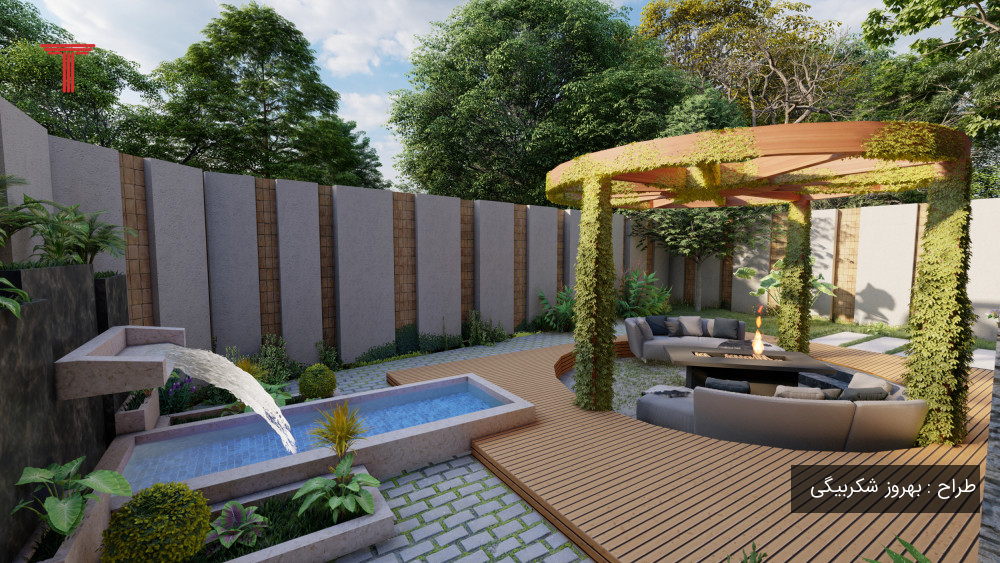 طراحی ویلا مدرن مسابقه طرح تو طرح طراحی محوطه