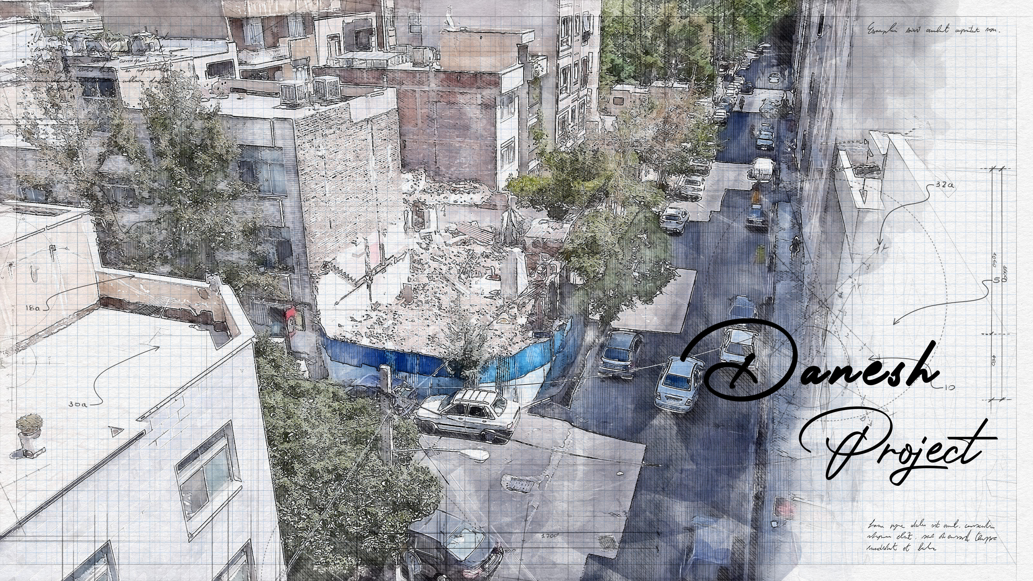 طراحی نما و داخلی ساختمان مسکونی دانش