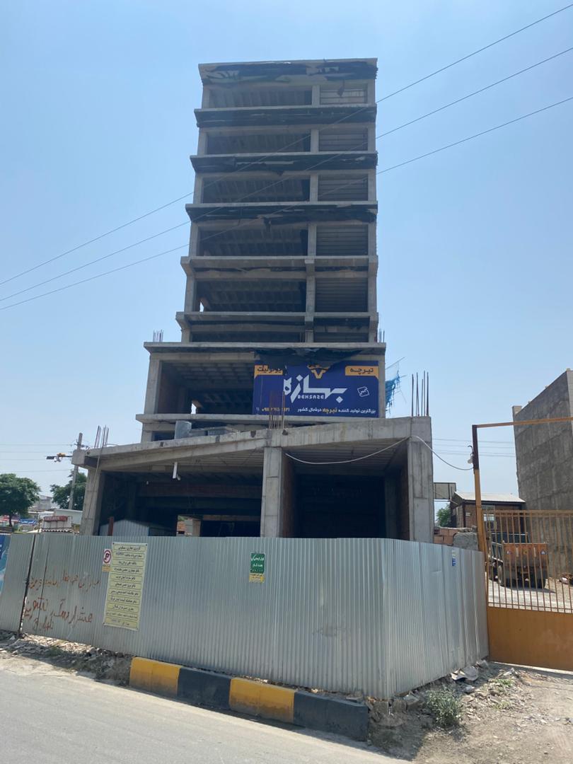 طراحی نما ، پلان پارکینگ و پلان طبقات اداری پطروس