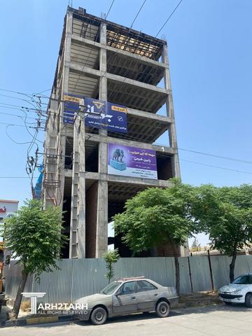 طراحی نما ، پلان پارکینگ و پلان طبقات اداری پطروس