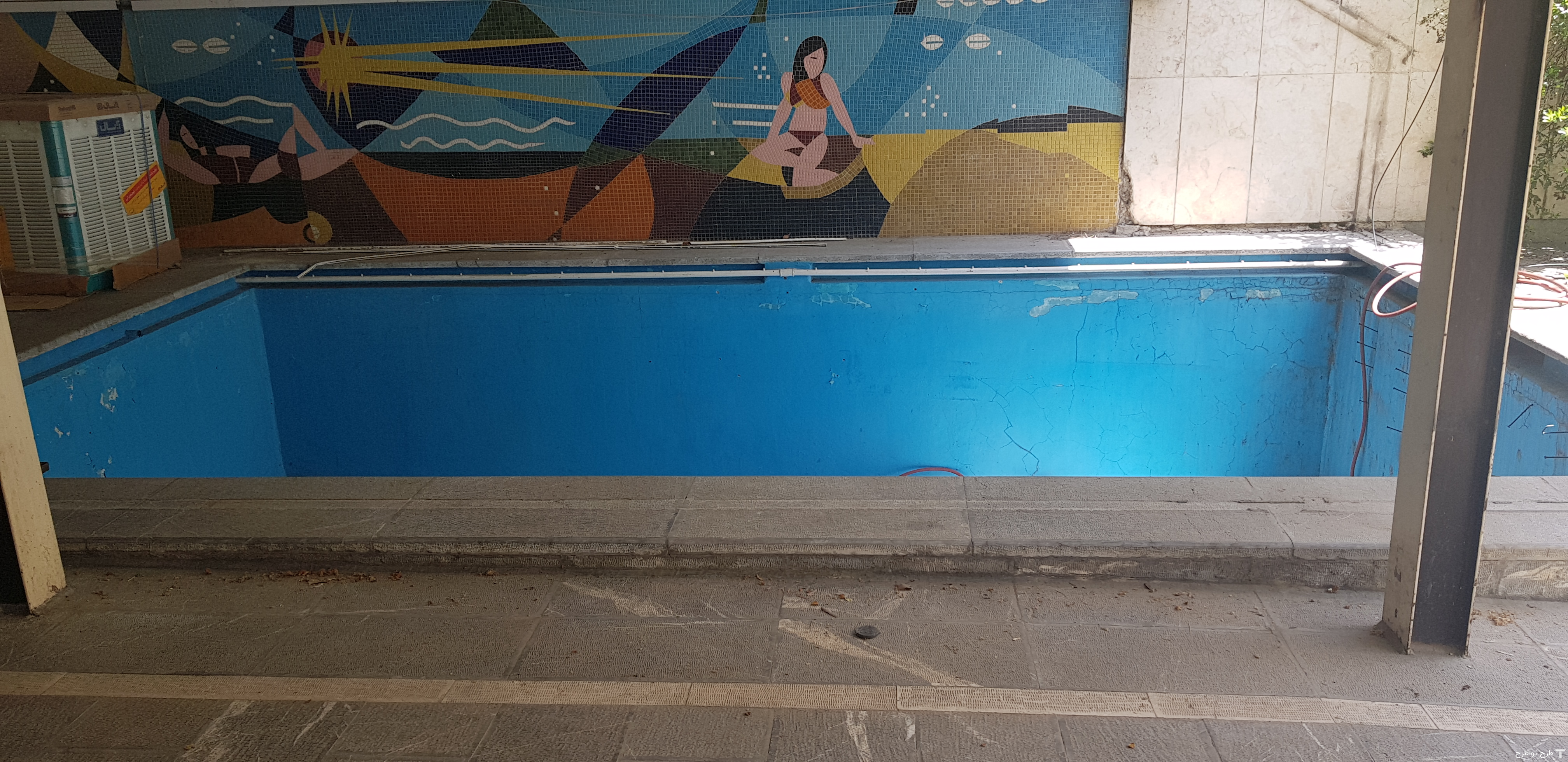 طراحی استخر، باغچه و ورودی ویلای جمشیدیه