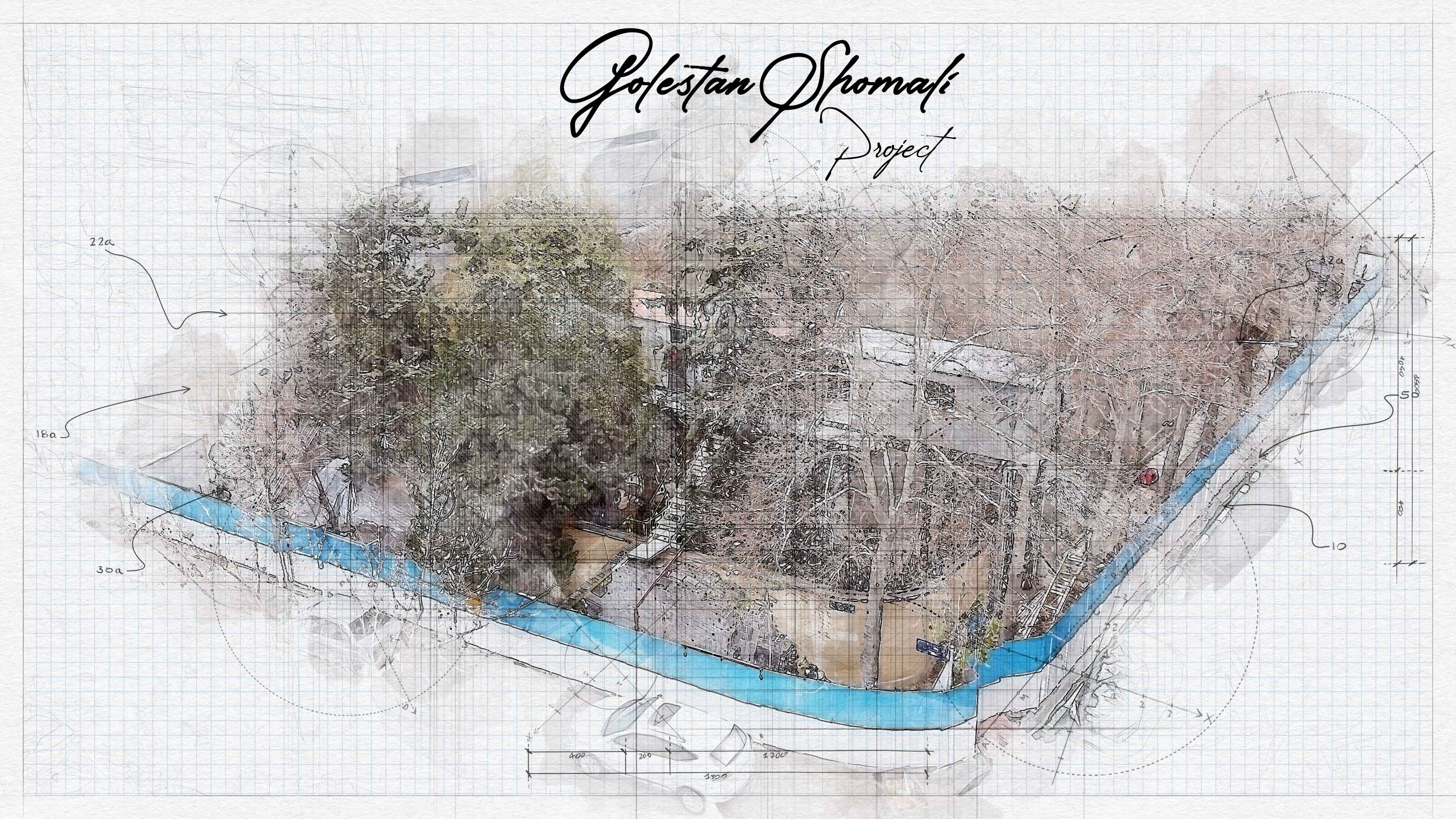 طراحی پلان و نما پروژه گلستان شمالی