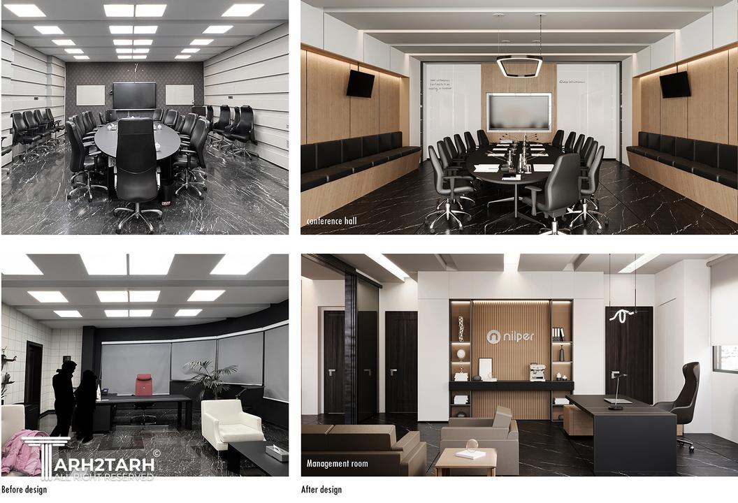 بازطراحی سالن کنفرانس و اتاق مدیریت