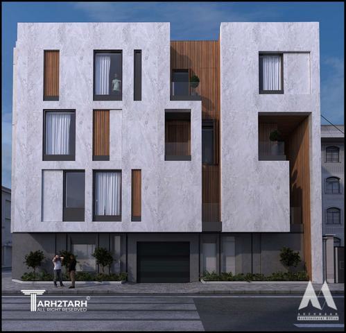 طراحی نما ساختمان آتریسا- گزینه دوم