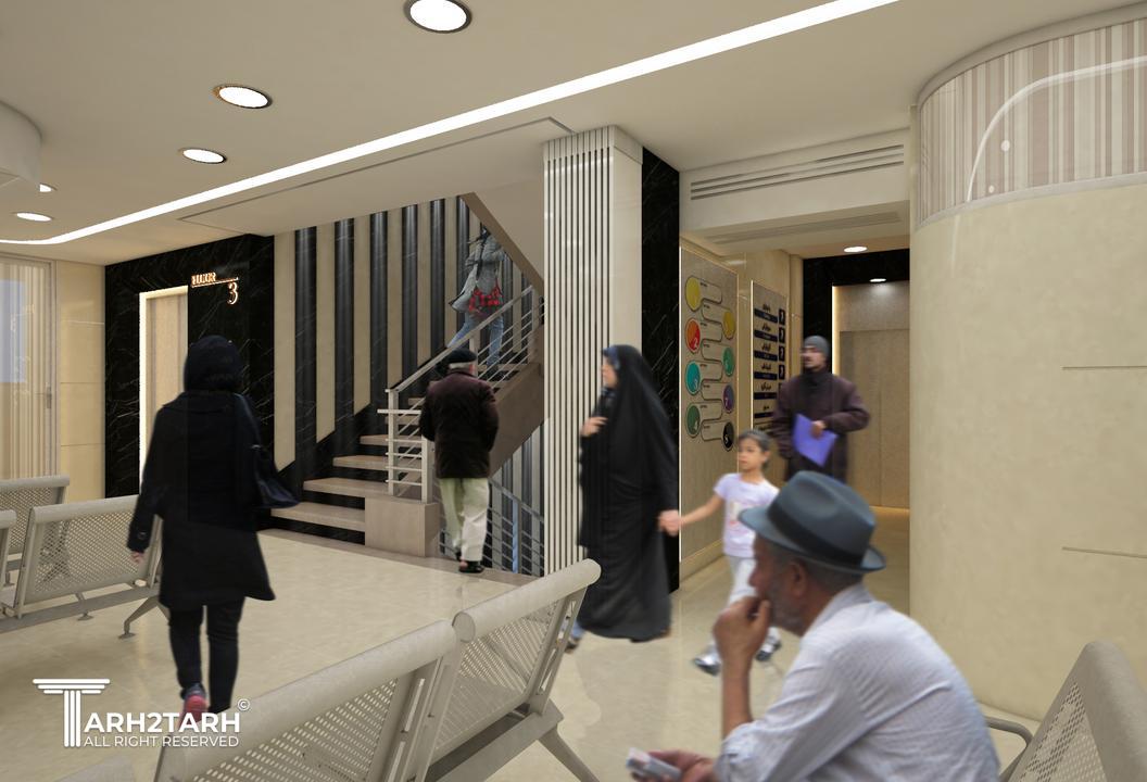 تصویر یکی از لابی های درمانگاه 