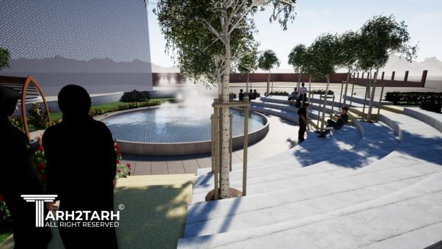 طراحی محوطه دانشگاه پیام نور زنوز