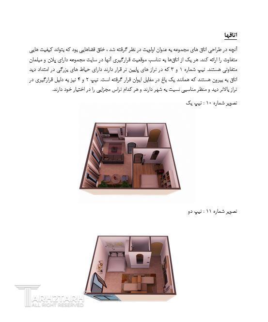 تصویر طراحی داخلی واحدها