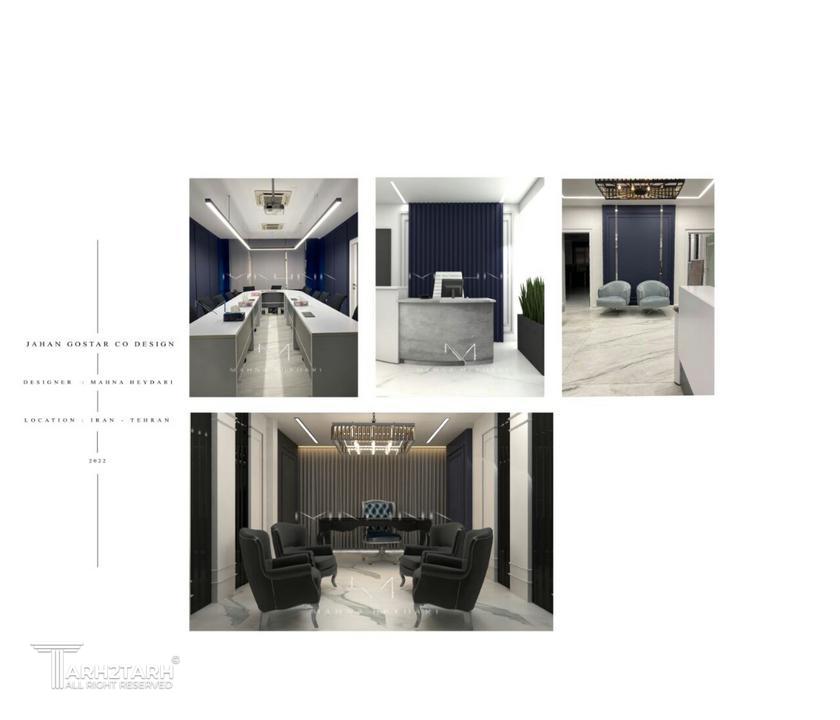 پروژه طراحی واحد اداری 