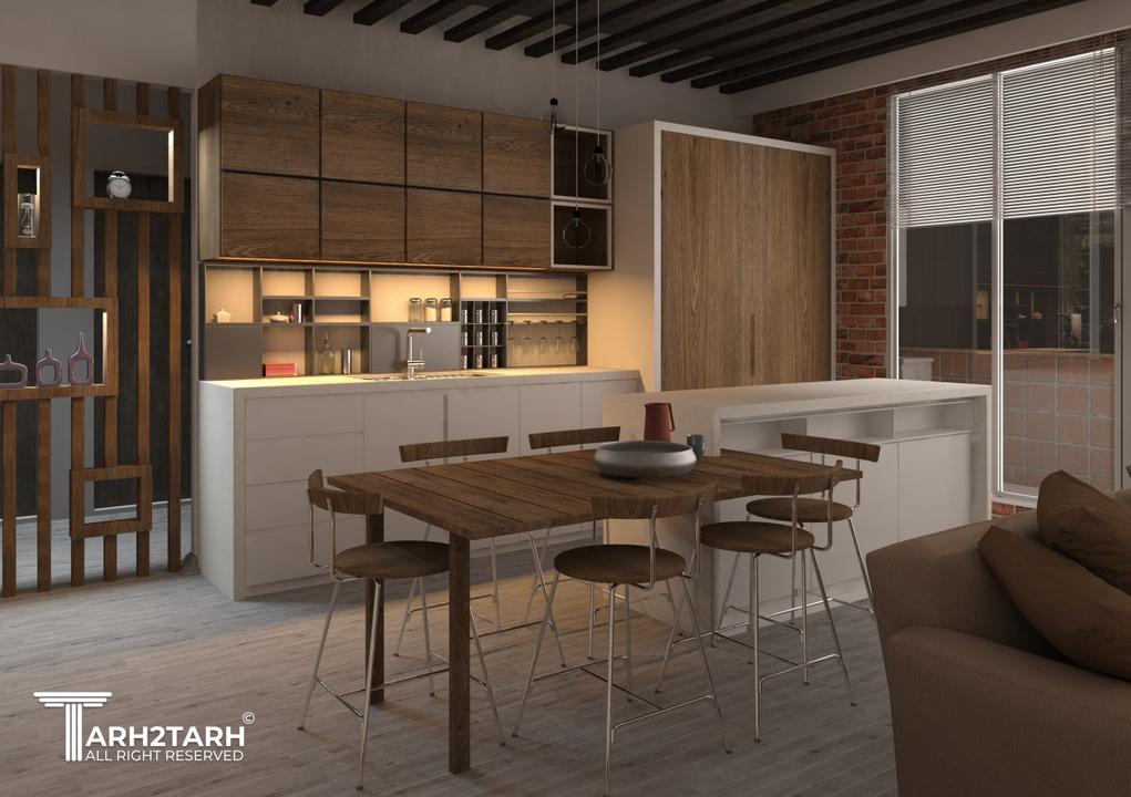 طراحی به سبک مدرن واحد 125متر مربعی