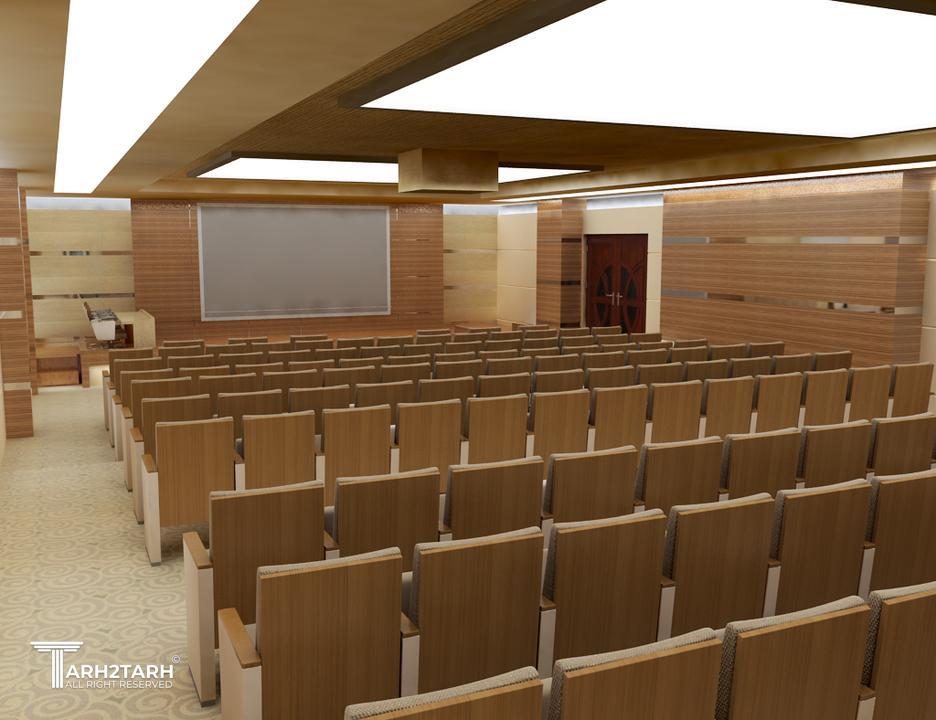 طراحی داخلی سالن همایش دانشکده علوم تربیتی و روانشناسی  دانشگاه سراسری تبریز 
