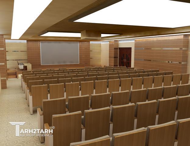 طراحی داخلی سالن همایش دانشکده علوم تربیتی و روانشناسی  دانشگاه سراسری تبریز 