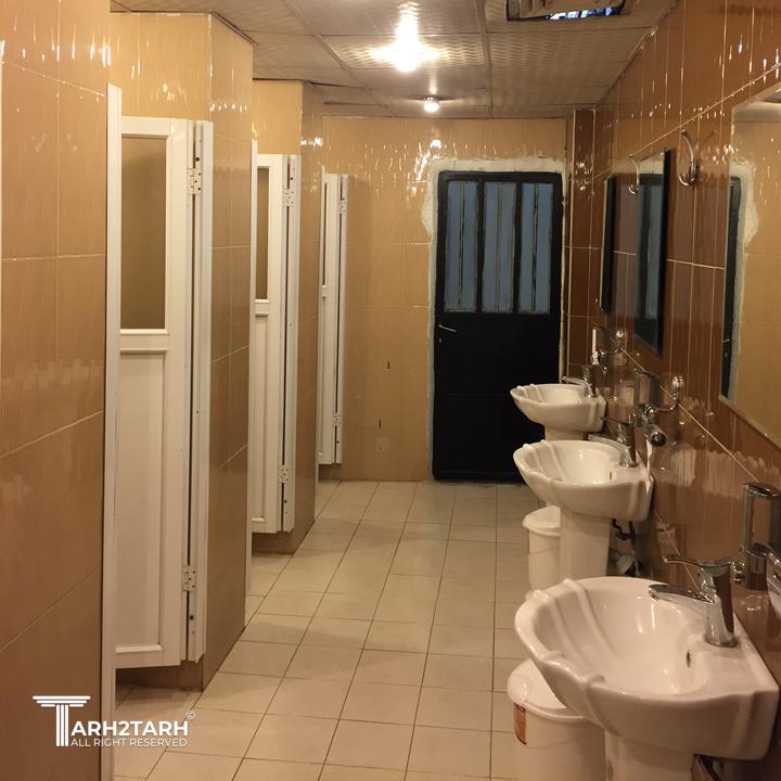 بازسازی سرویس‌های بهداشتی تالار عروسی