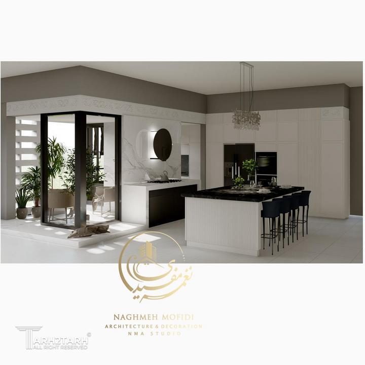 دید به تراس و آشپزخانه 