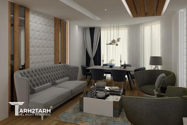 انجام خدمات مشاوره، طراحی و اجرای بازسازی آپارتمان مسکونی جردن