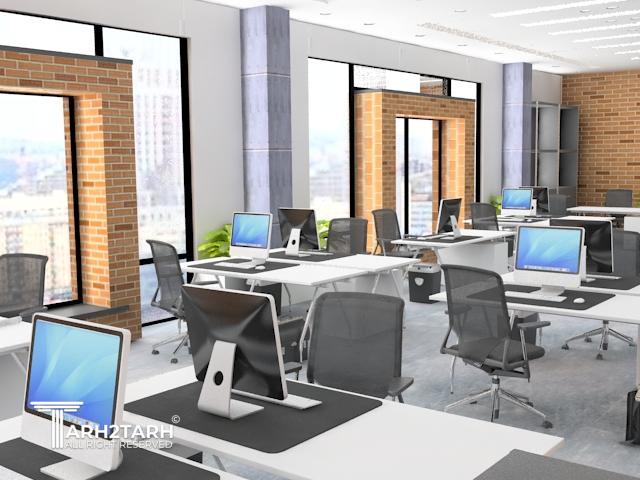 طراحی داخلی دفاتر اداری دانشگاه سراسری تبریز 