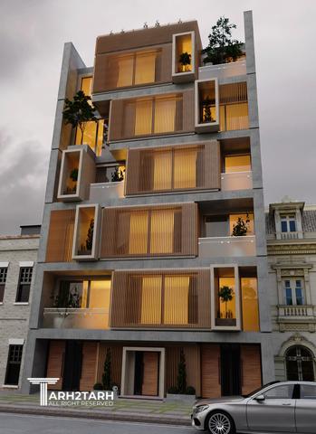 طراحی ساختمان مسکونی زرین