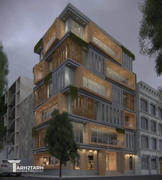 ساختمان باکس چوبی