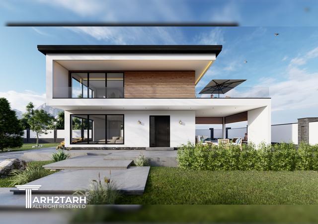 طراحی پلان و نما ویلا-دماوند