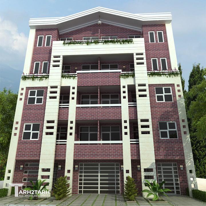 طراحی نمای ساختمان مسکونی