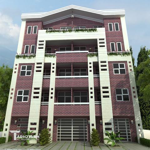 طراحی نمای ساختمان مسکونی