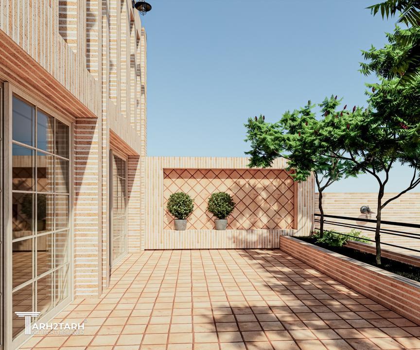 رندر از نمای ساختمان