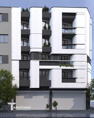 طراحی نما ساختمان مسکونی کشت ورز