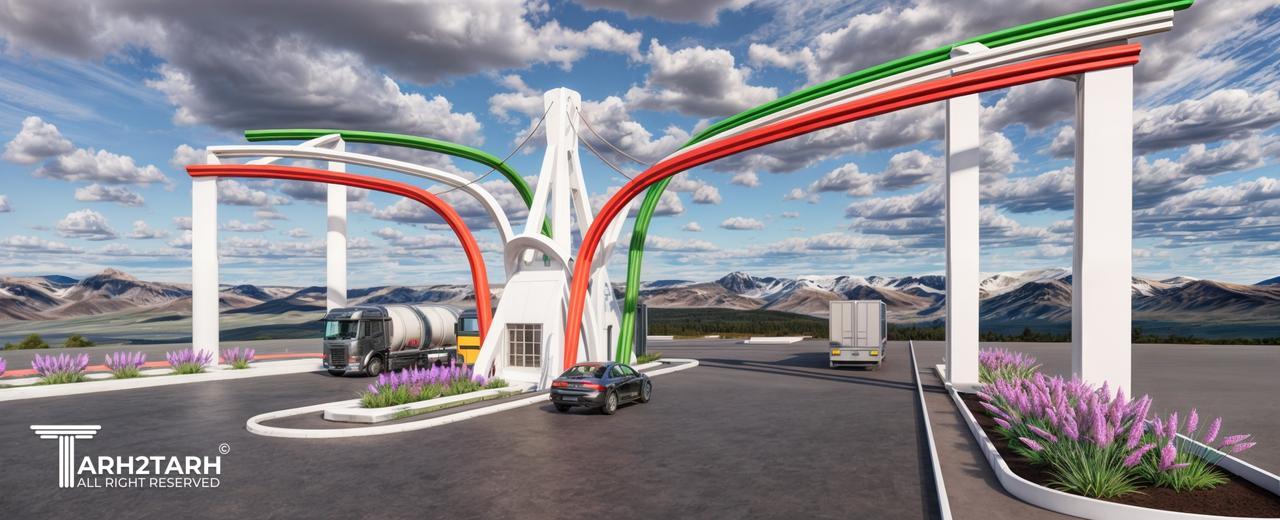 طراحی سر درب شماره 2 منطقه ویژه اقتصادی شهرکرد