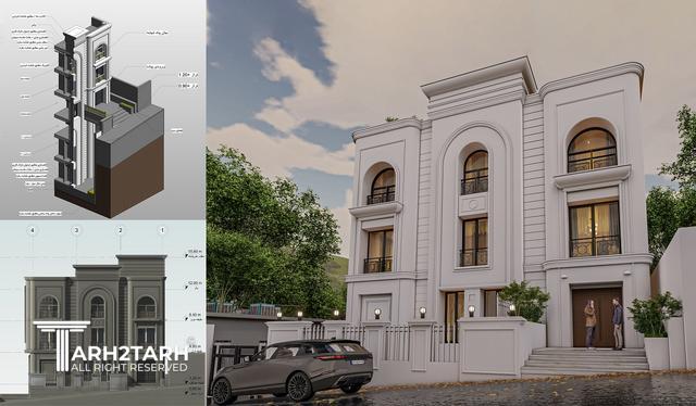 طراحی ساختمان مسکونی مهر لواسان