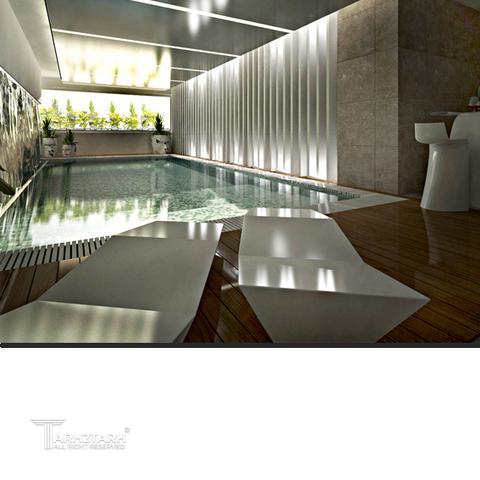 طراحی داخلی و بازسازی مجموعه ی ورزشی در زعفرانیه