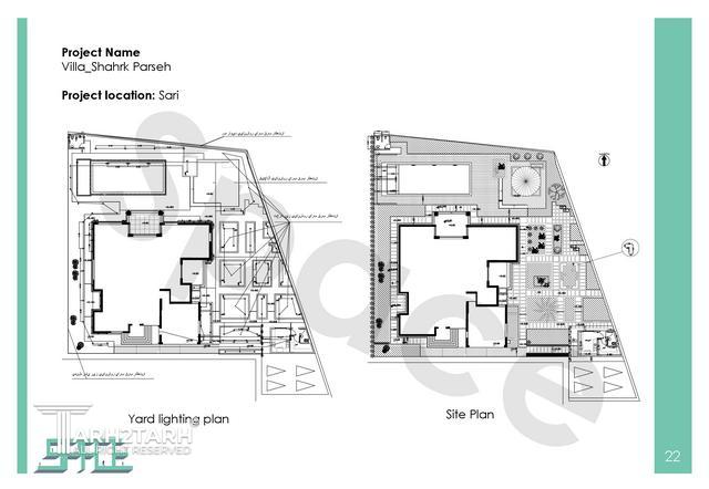 طراحی ویلا مسکونی شهرک پارسه