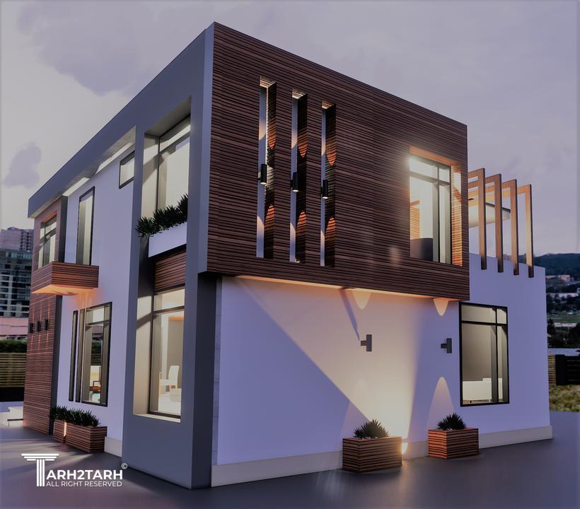 نمای پشت ساختمان