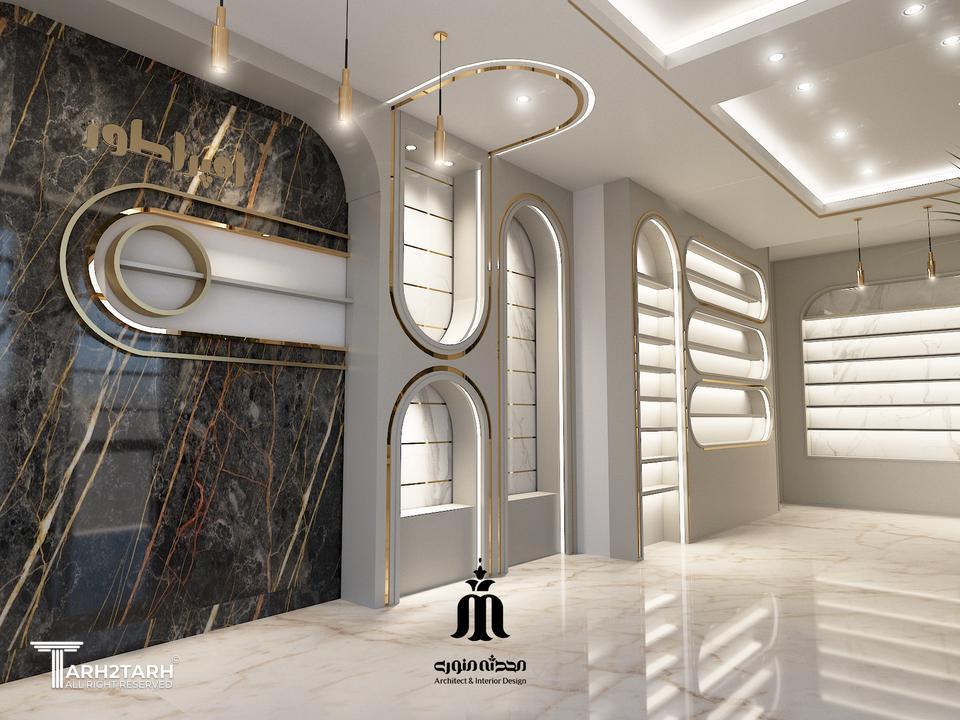 طراحی داخلی فروشگاه موبایل