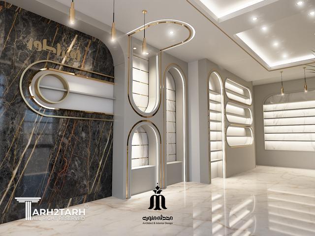 طراحی داخلی فروشگاه موبایل