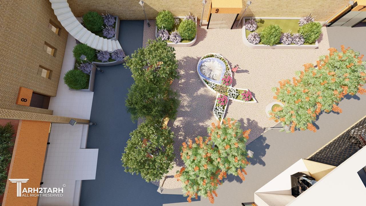 طراحی محوطه بیمارستان سیدالشهدا