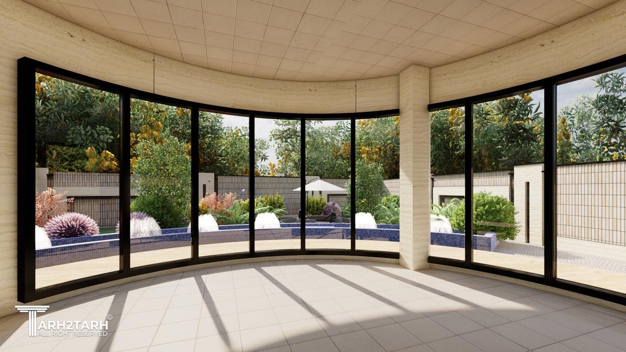 طراحی نمای ویلا-اردستان