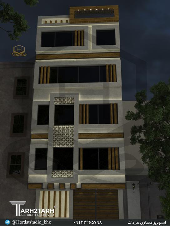 طراحی نما اصلی (رندر شب)