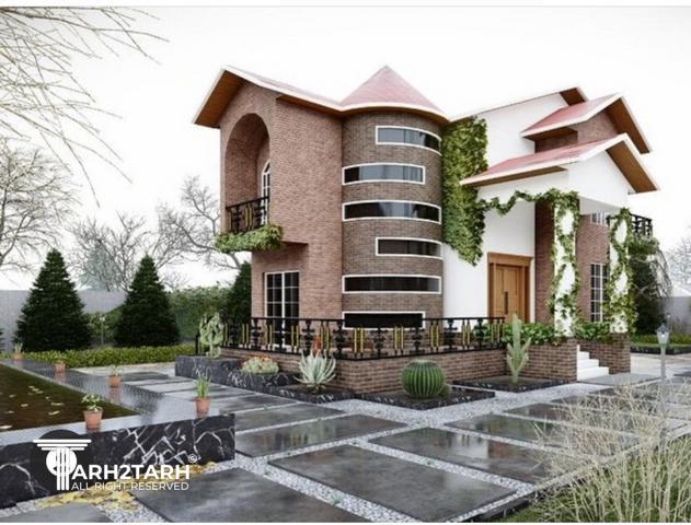 طراحی ویلا شیروانی