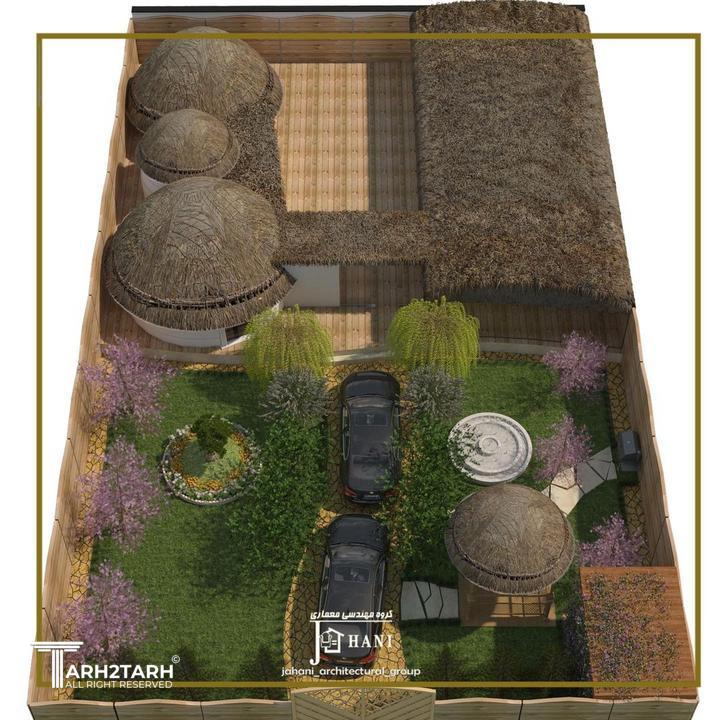 طراحی شهرک ویلایی به سبک سنتی با استفاده از متریال طبیعی با نگاهی بر کپر های جنوب ایران ضمن بهینه سازی فضای داخلی و محوطه طراحی شده است