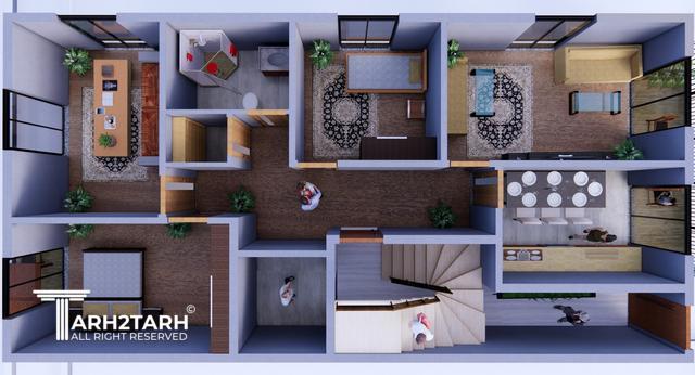 طراحی پلان پروژه 8 واحدی - ترکیه - ازمیر