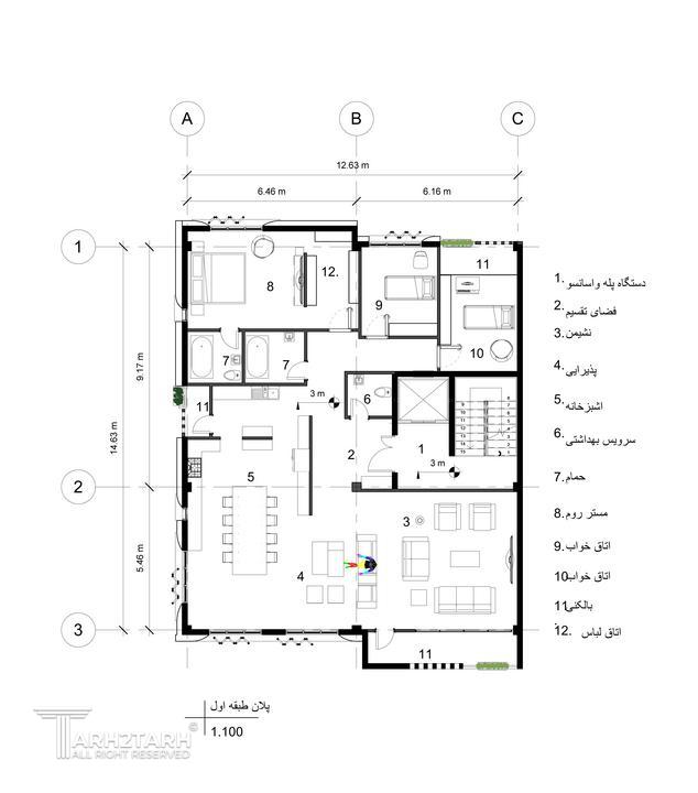 مسابقه طراحی ساختمان 4 طبقه 