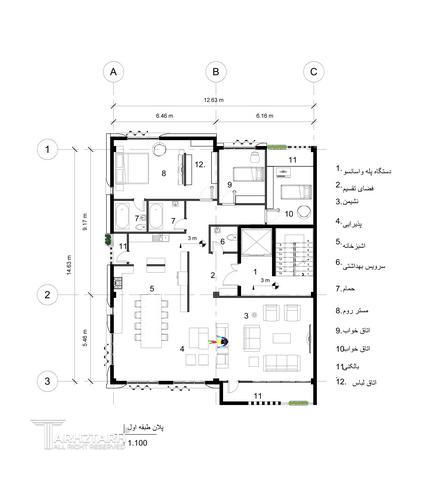مسابقه طراحی ساختمان 4 طبقه 
