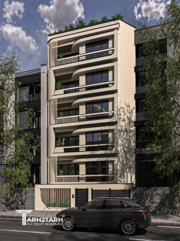 طراحی نما ساختمان مسکونی مدنی