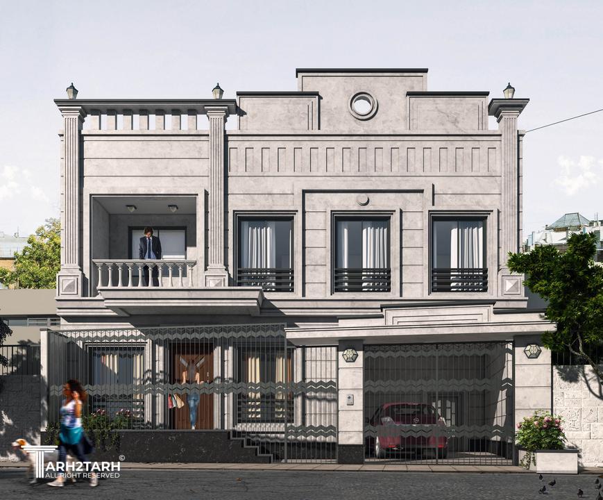 نمای کلاسیک پروژه آقای بکزاده 