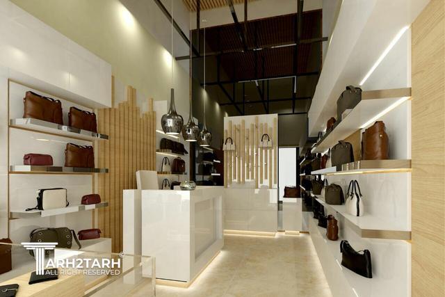 انجام خدمات مشاوره، طراحی و اجرای دکوراسیون داخلی فروشگاه کیف DIACO