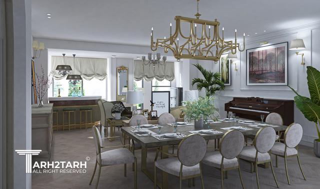 طراحی داخلی ونظارت واحد مسکونی در برج باران