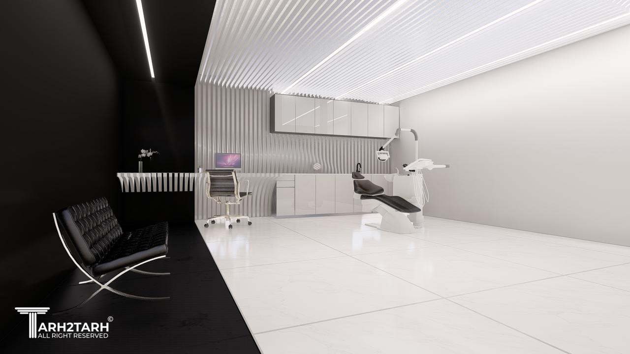 طراحی داخلی مطب دندانپزشکی دکتر یوسفی