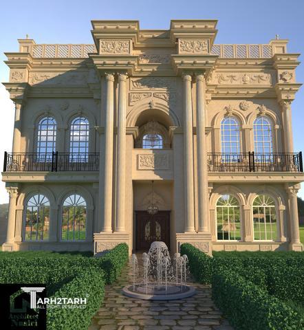 طراحی نمای کلاسیک ویلایی